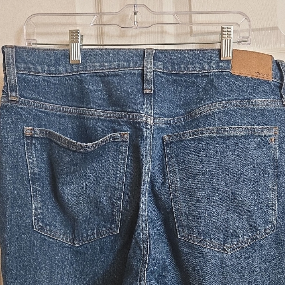 Madewell Dark Blue Straight Leg Jeans - Picture 3 of 4
